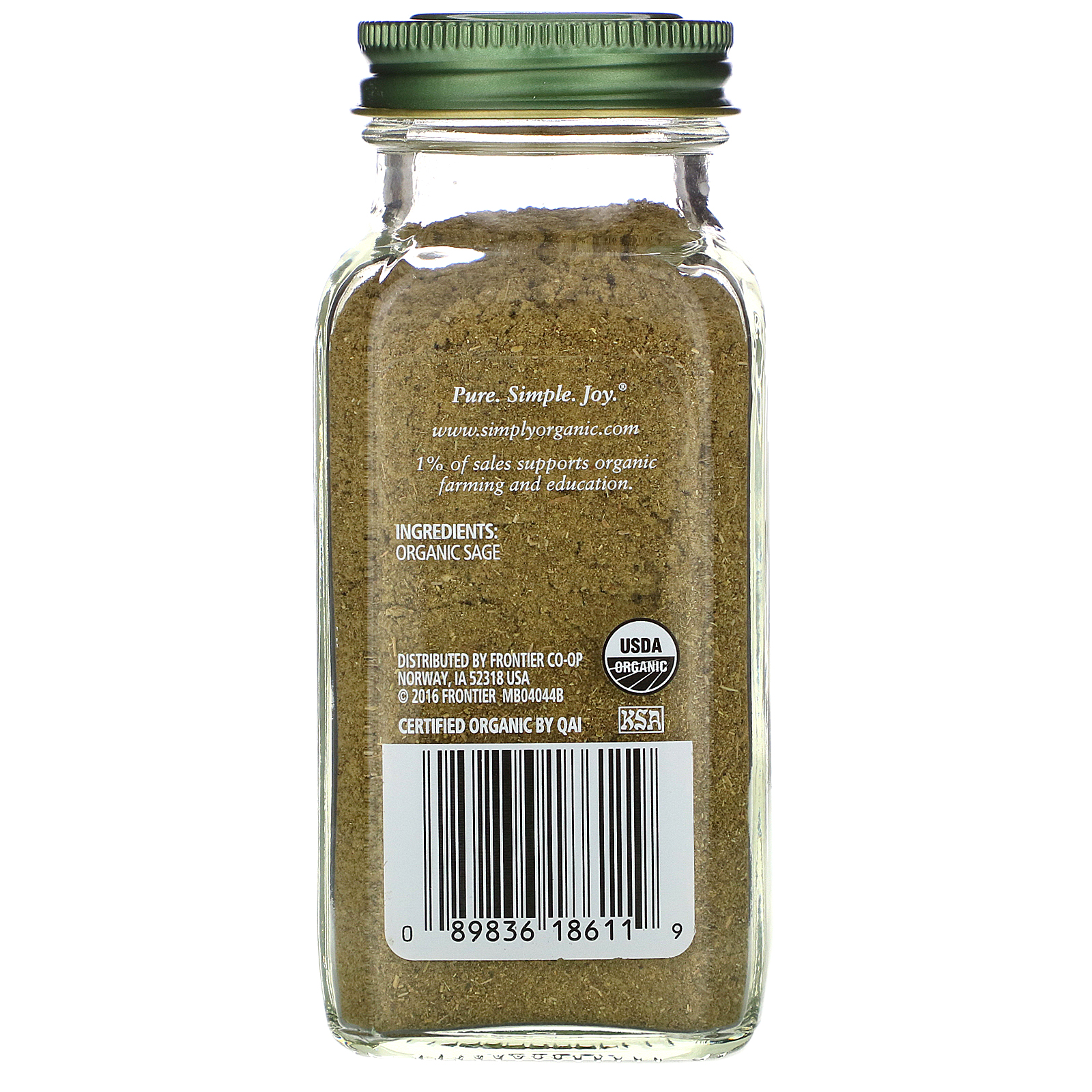 Comprar Simply Organic, Sálvia, 1.41 oz (40 g) - Imagem 2