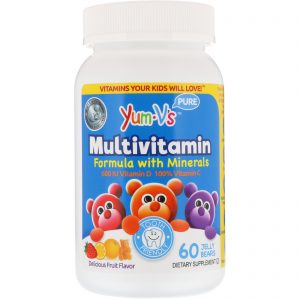 Comprar YumV's, Fórmula Multivitamínica com Minerais, Delicioso Sabor de Frutas, 60 Gominhas