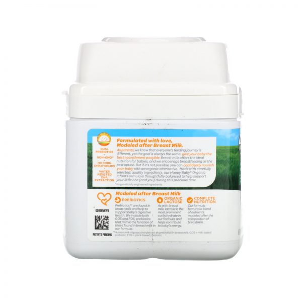 Comprar Happy Family Organics, Organics Happy Baby, Fórmula Infantil com Ferro, Fase 1, Nascimento aos 12 Meses, 595 g (21 oz) - Imagem 4
