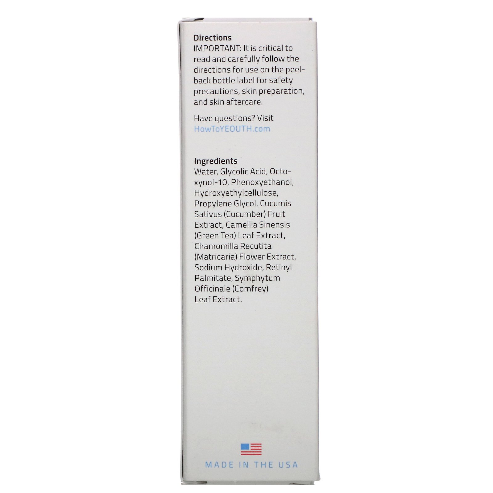 Comprar Yeouth, Ácido Glicólico, Gel Esfoliante 30%, 30 ml (1 fl oz) - Imagem 2