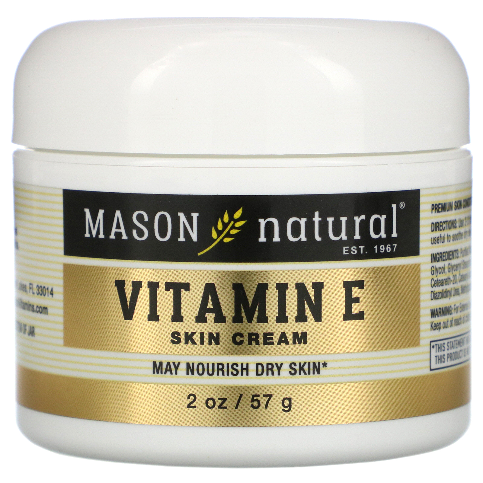 Comprar Mason Natural, Vitamin E Skin Cream, Pear Scent, 2 oz (57 g)