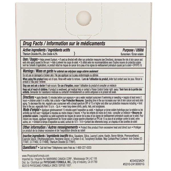 Comprar Physicians Formula, Mineral Wear, Face Powder, SPF 16, Creamy Natural, 0.3 oz (9 g) - Imagem 4