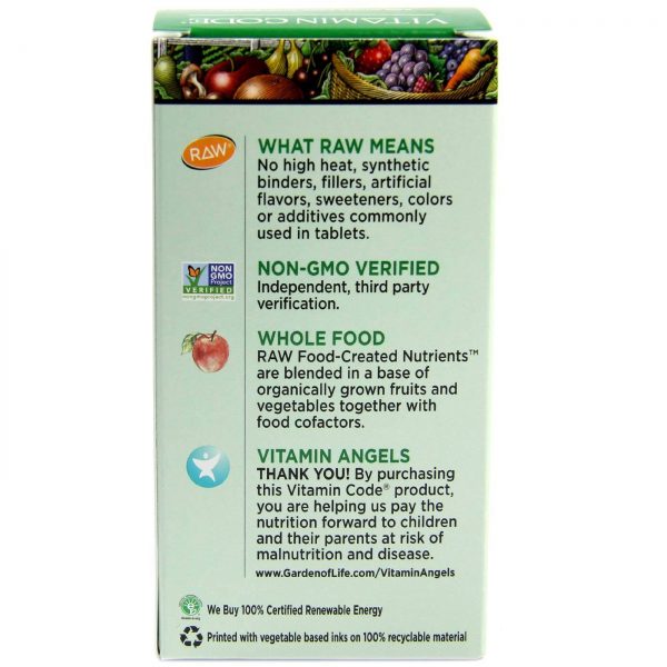 Comprar Garden of Life, Vitamin Code® Multivitamínico para a Família - 120 Cápsulas Vegetarianas - Imagem 4