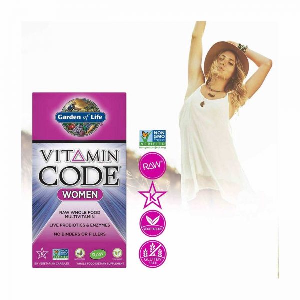 Comprar Garden of Life, Vitamin Code Multivitamínico Feminino - 120 Cápsulas Vegetarianas - Imagem 4