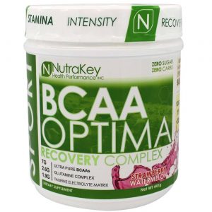 Comprar NutraKey, BCAA Optima Complexo de Recuperação - Melancia e Morango - 441 g