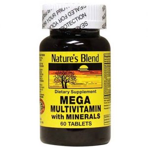 Comprar Nature's Blend, Mega MultiVitamina com Minerais - 60 Comprimidos