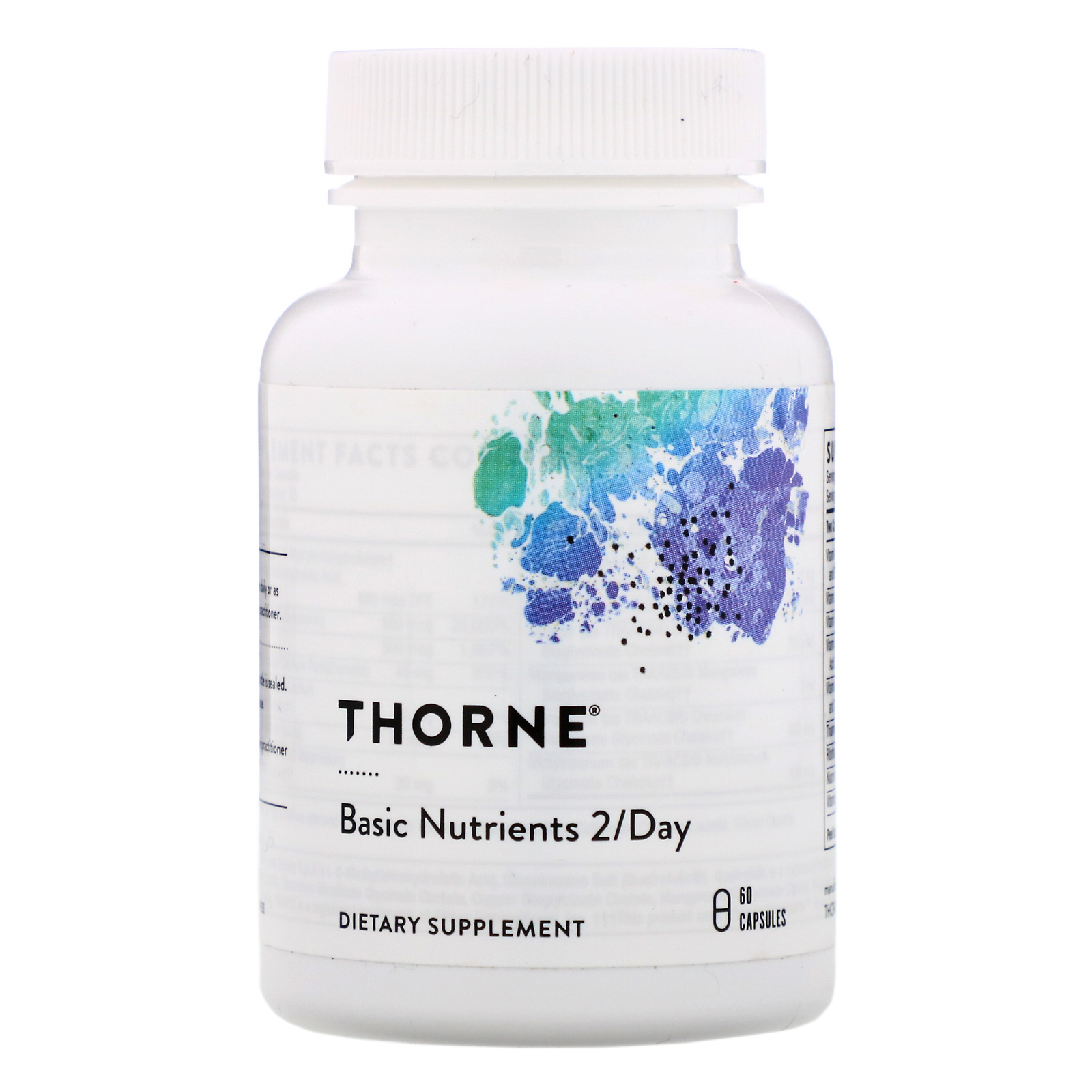Comprar Thorne Research, Basic Nutrients 2/Day, Com Certificação da NSF para Esportes, 60 Cápsulas