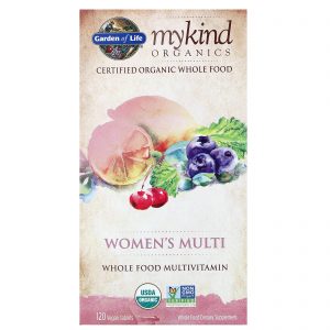 Comprar Garden of Life, MyKind Organics, Women's Multi, 120 Comprimidos Vegetais