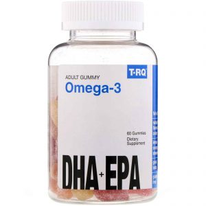 Comprar T-RQ, Balas de Gelatina para Adultos, Ômega-3, DHA + EPA, Limão, Laranja, Morango, 60 Balas de Gelatina