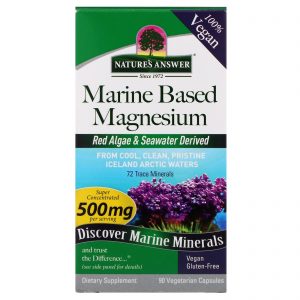 Comprar Nature's Answer, Marine Based Magnesium, 500 mg, 90 Vegetarian Capsules