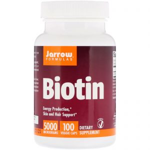 Comprar Jarrow Formulas, Biotin, 5,000 mcg, 100 Veggie Caps