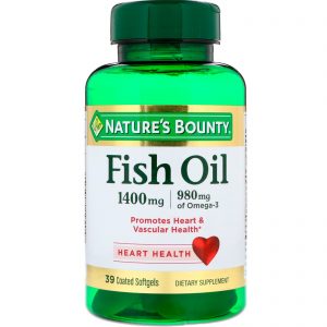 Comprar Nature's Bounty, Fish Oil, 1400 mg, 39 Coated Softgels