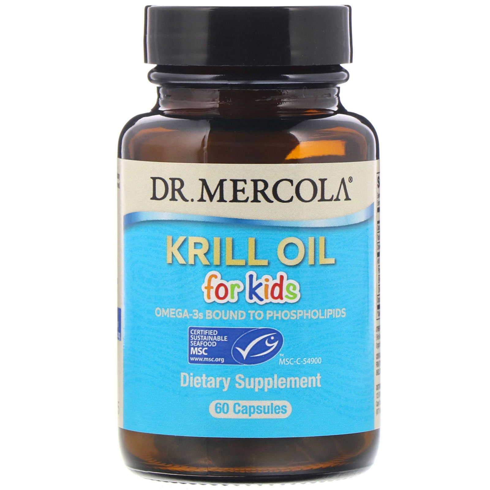 Comprar Dr. Mercola, Óleo de Krill para Crianças, 60 Cápsulas