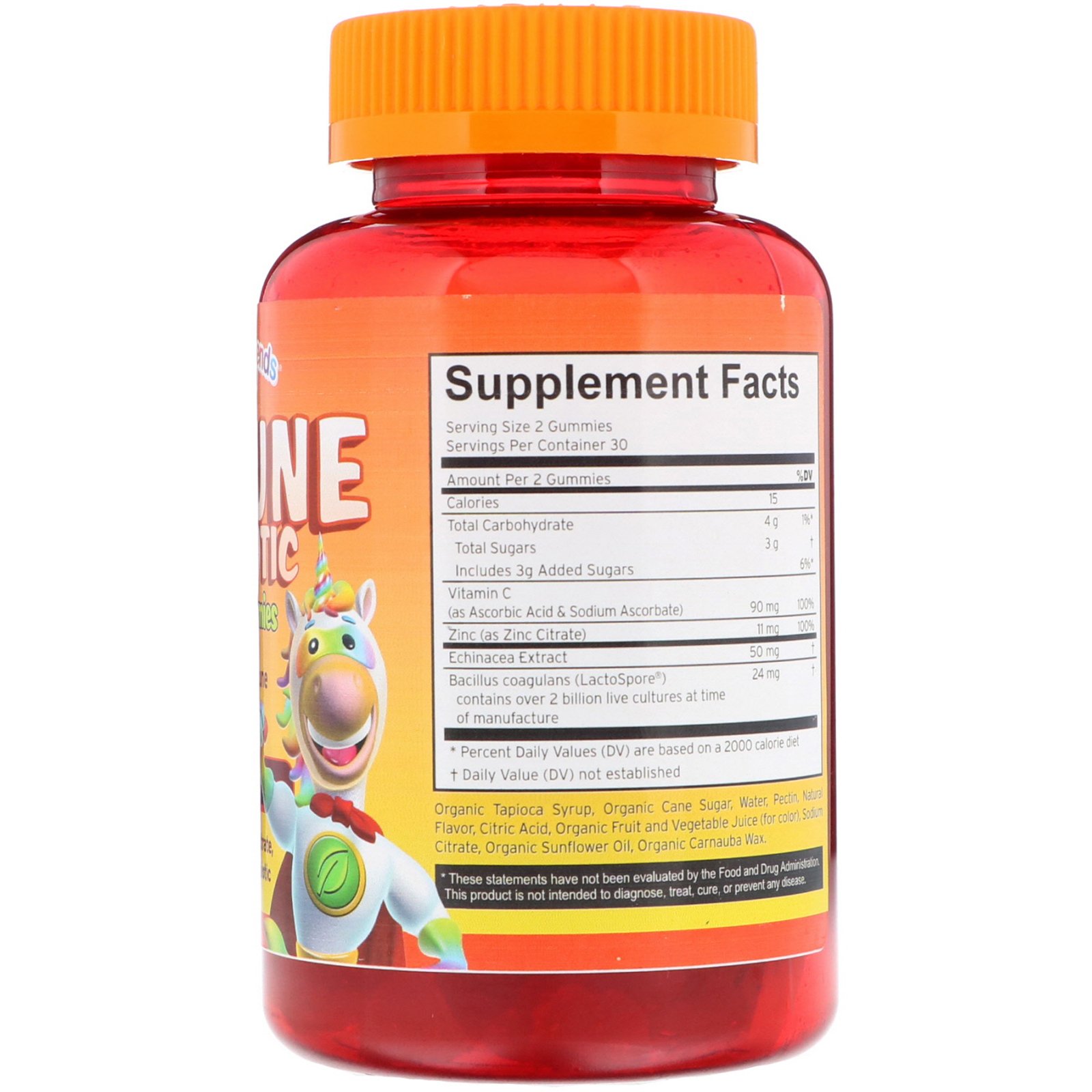 Comprar Vitamin Friends, Immune Probiotic Vegan Gummies, Orange Flavor, 60 Gummies - Imagem 2
