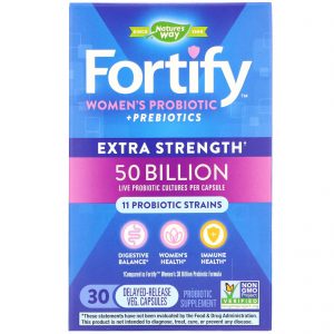 Comprar Nature's Way, Fortify, Women's Probiotic + Prebiotics, Extra Strength, 30 Delayed-Release Veg. Capsules