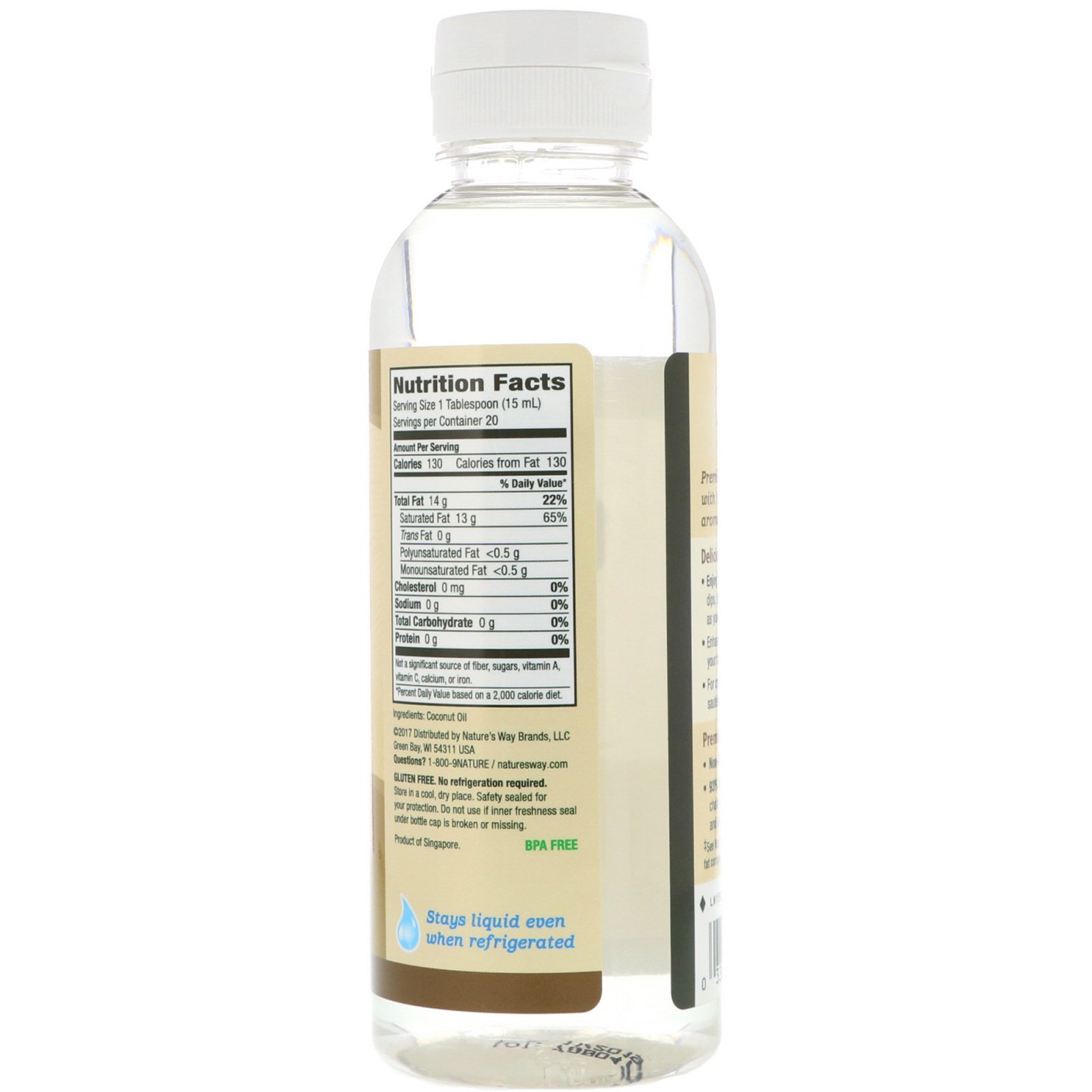 Comprar Nature's Way, Óleo de Coco Líquido Premium, 300 ml (10 fl oz) - Imagem 2