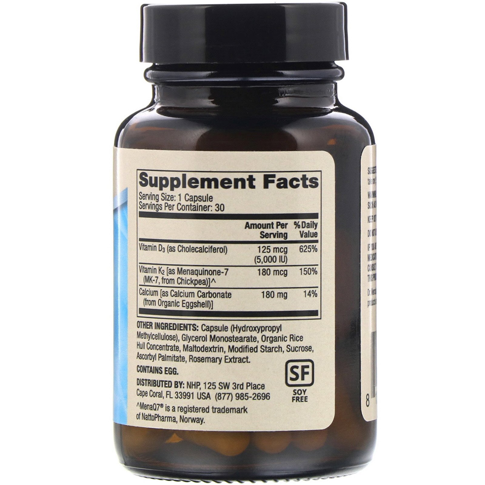 Comprar Dr. Mercola, Cálcio com Vitaminas D3 e K2, 30 Cápsulas - Imagem 2