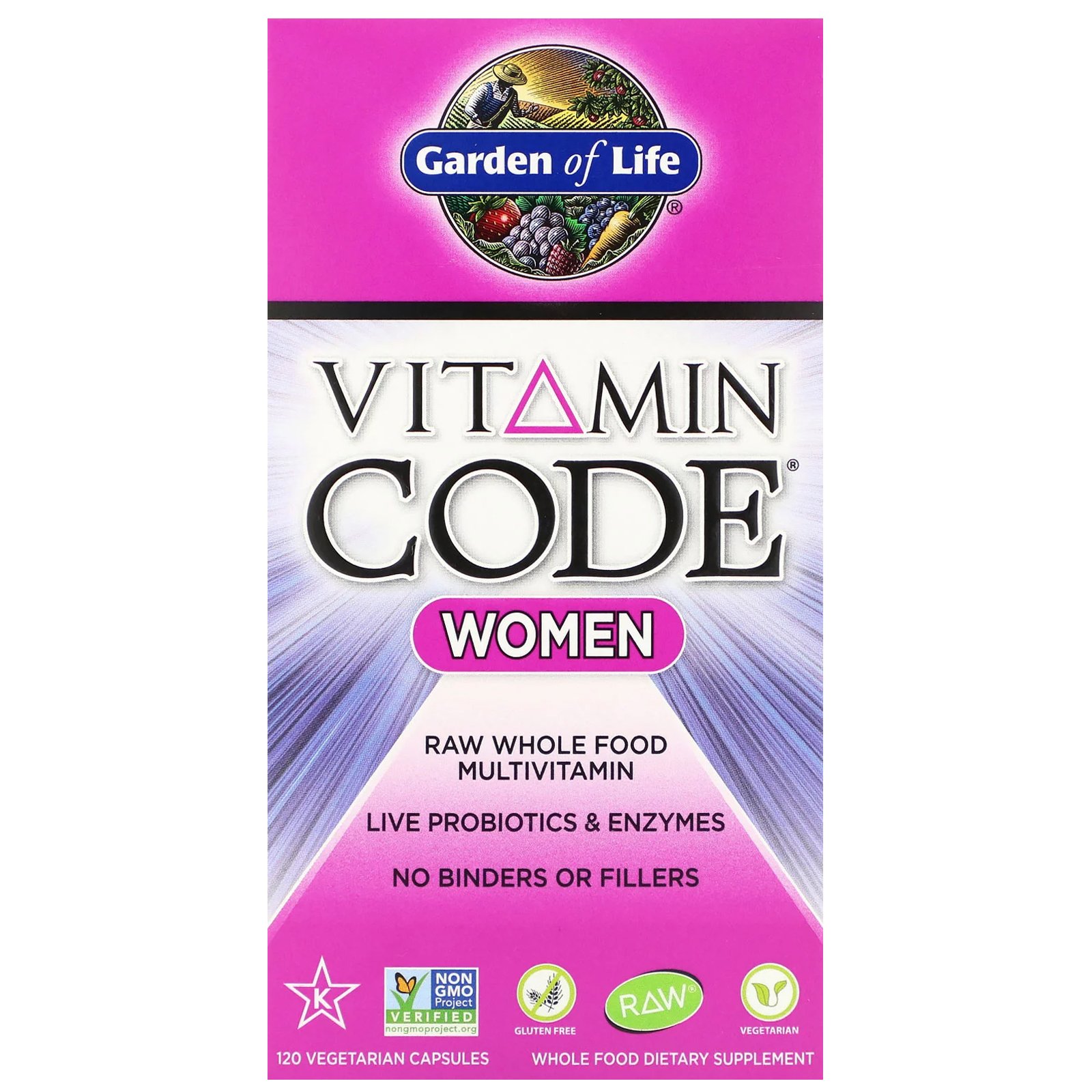 Comprar Garden of Life, Vitamin Code, Women, 120 Cápsulas Vegetais