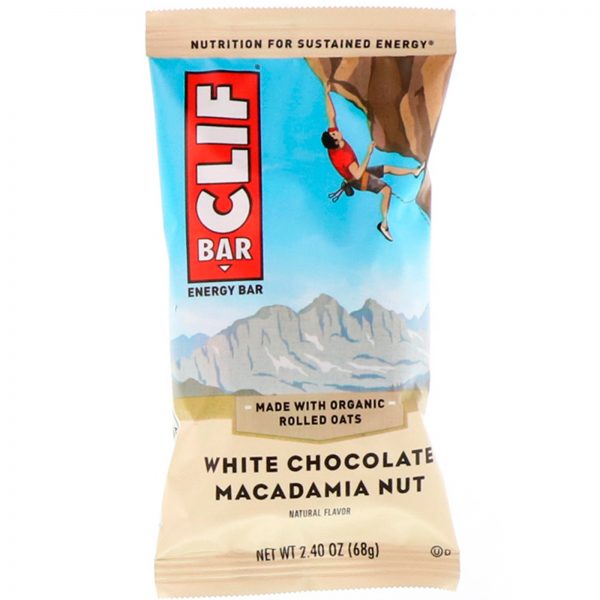 Comprar Clif Bar, Barra Energética, Noz de Macadâmia e Chocolate Branco, 12 Barras, 68 g (2,40 oz) Cada - Imagem 4