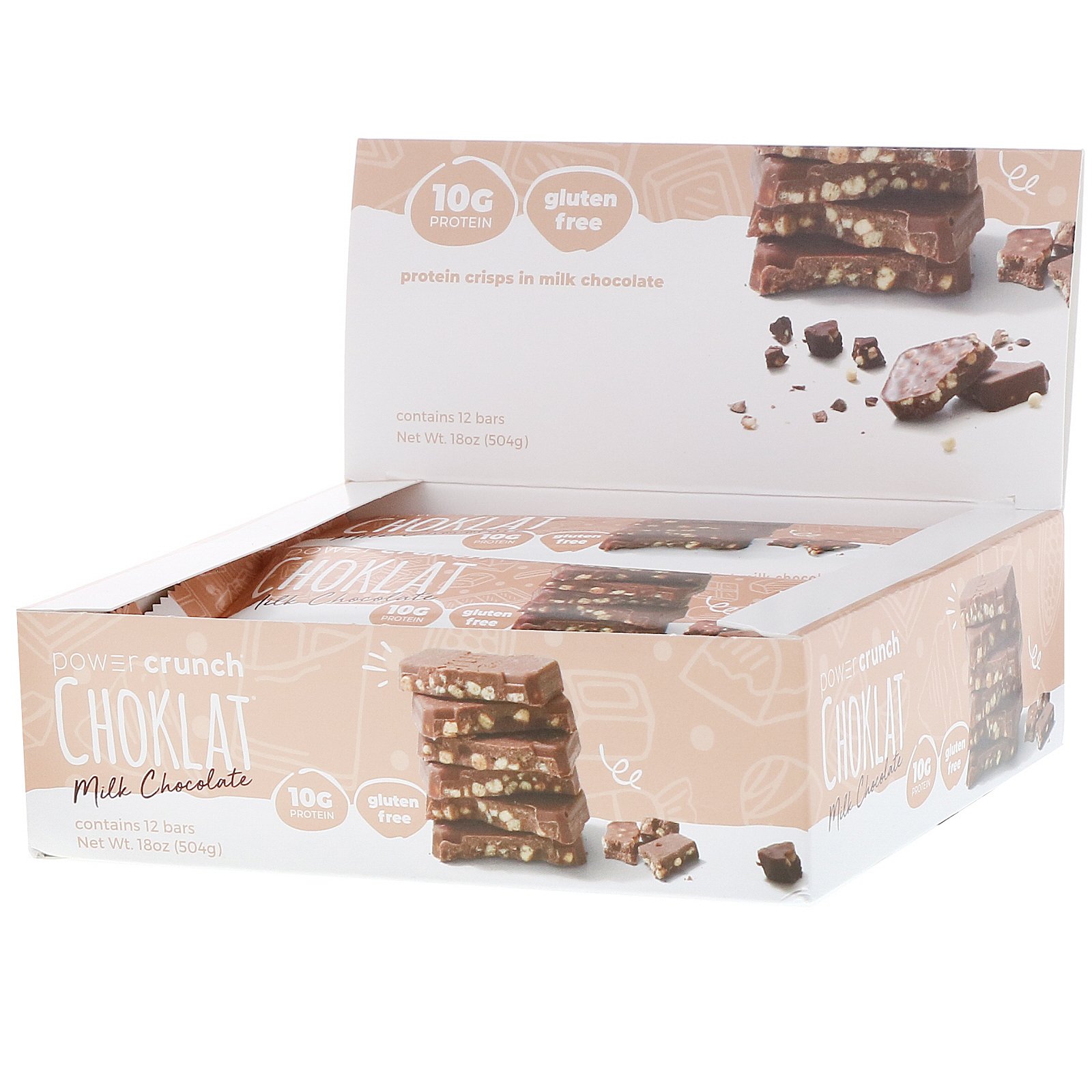 Comprar BNRG, Power Crunch Protein Energy Bar, Choklat, Chocolate ao Leite, 12 Barrinhas, 42 g (1,5 oz) Cada