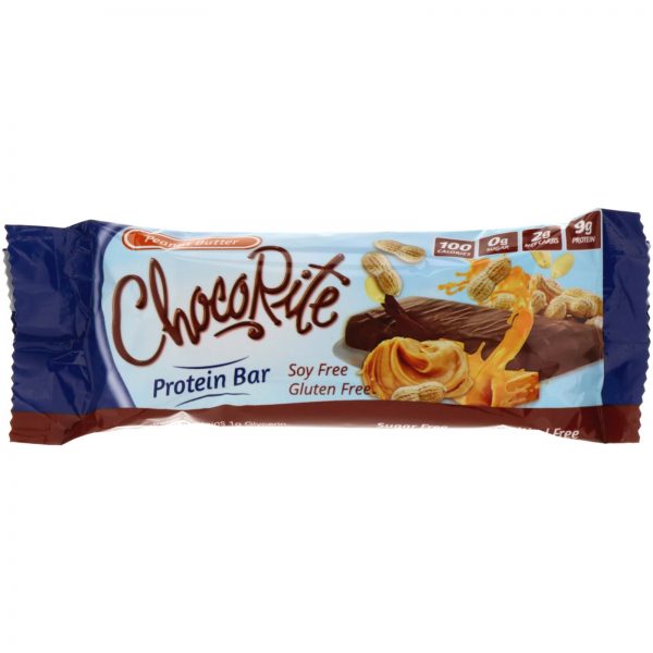 Comprar HealthSmart Foods, ChocoRite Protein Bar, Peanut Butter, 16 Bars, 1.2 oz (34 g) Each - Imagem 4