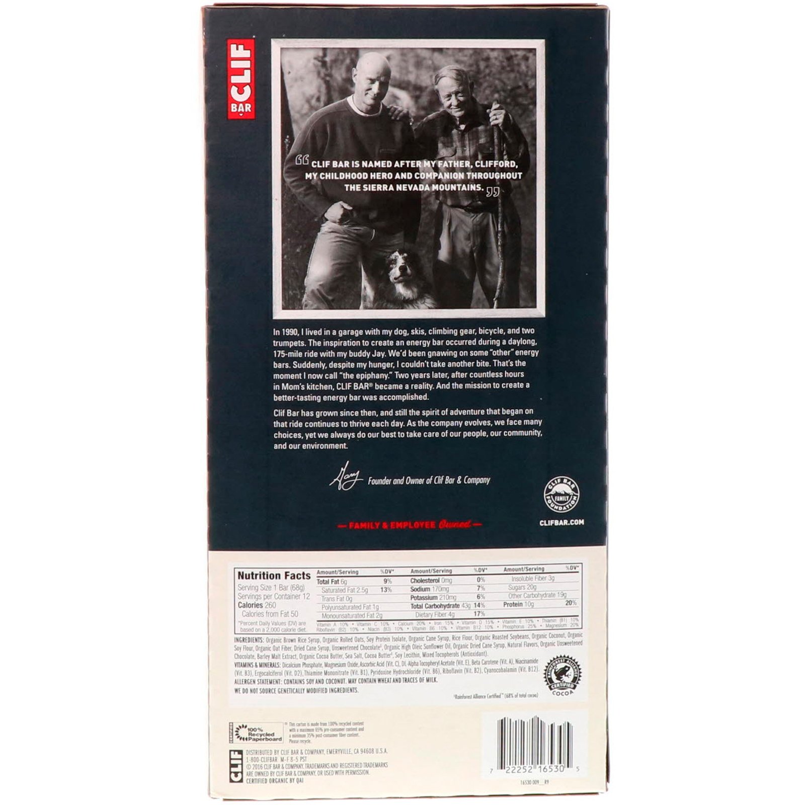 Comprar Clif Bar, Energy Bar, Coconut Chocolate Chip, 12 Bars, 2.40 oz (68 g) Each - Imagem 3