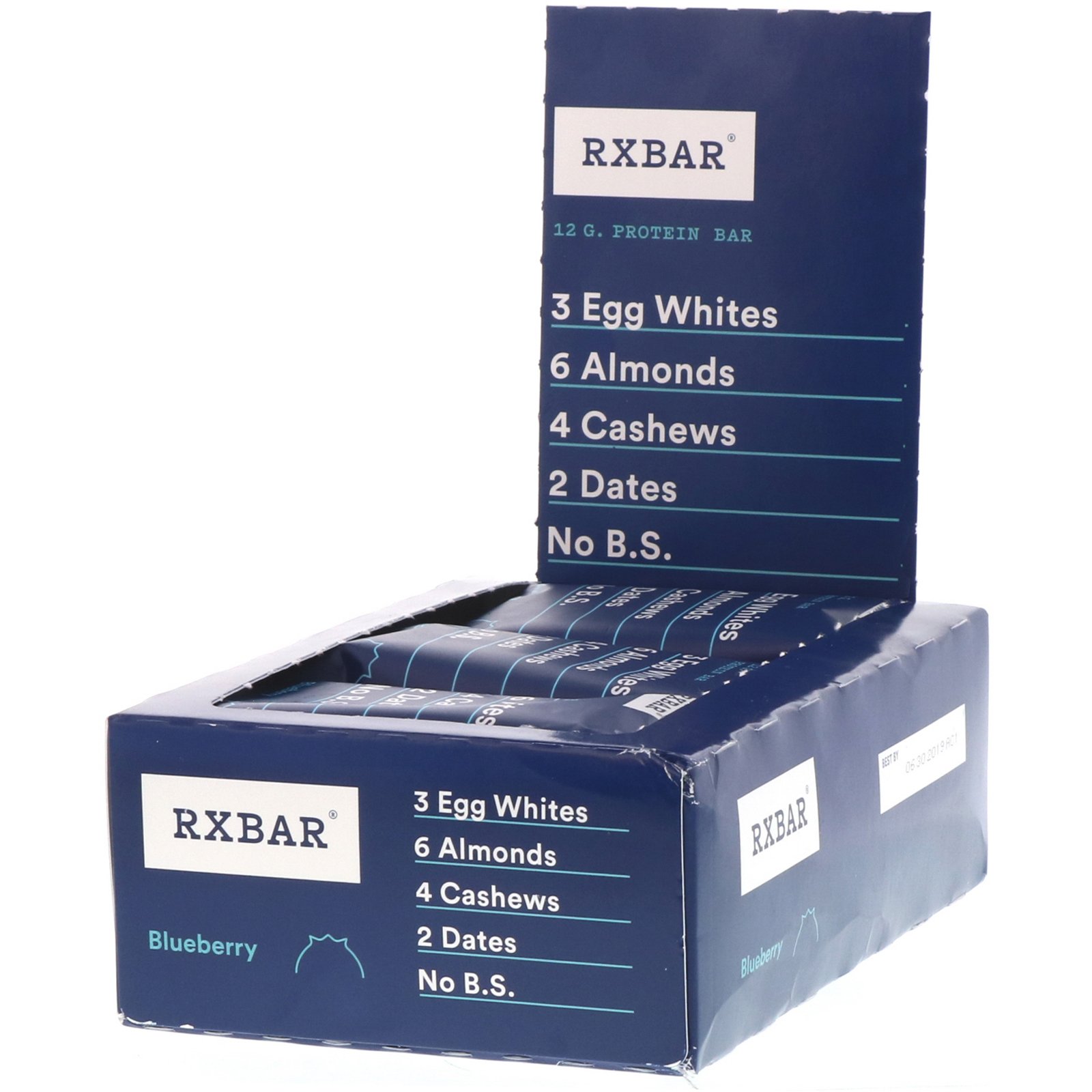 Comprar RXBAR, Protein Bar, Blueberry, 12 Bars, 1.83 oz (52 g) Each
