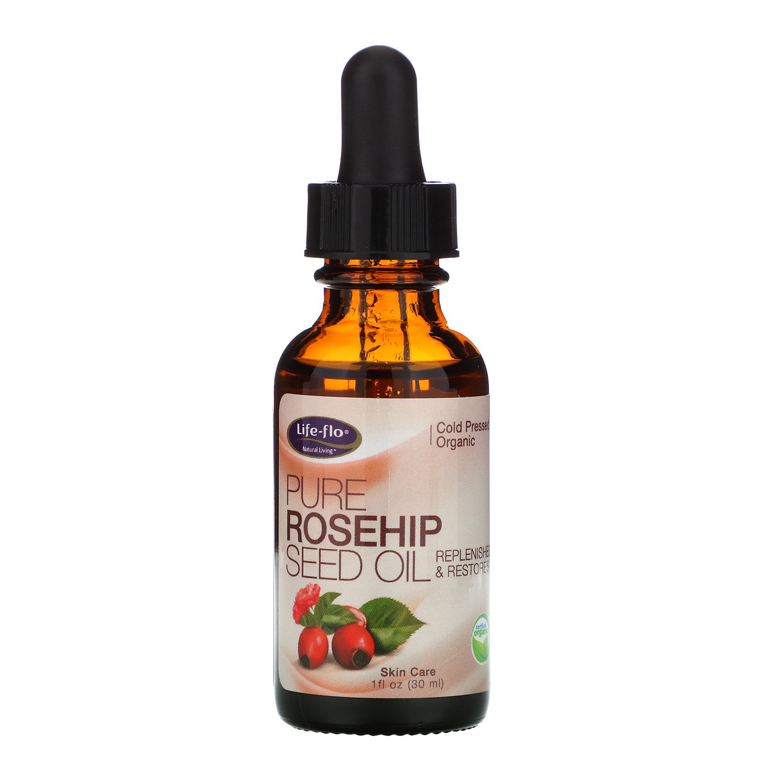 Comprar Life-flo, Óleo da Semente de Rosa Mosqueta Puro, Cuidados com a Pele, 30 ml (1 oz) - Imagem 3