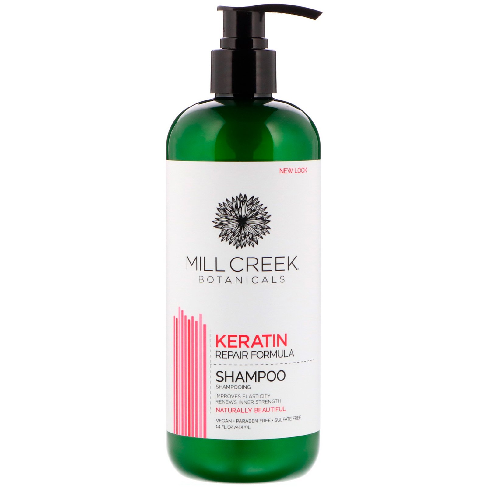 Comprar Mill Creek Botanicals, Xampu de Queratina, Fórmula de Reparação, 14 fl. oz. (414 ml)