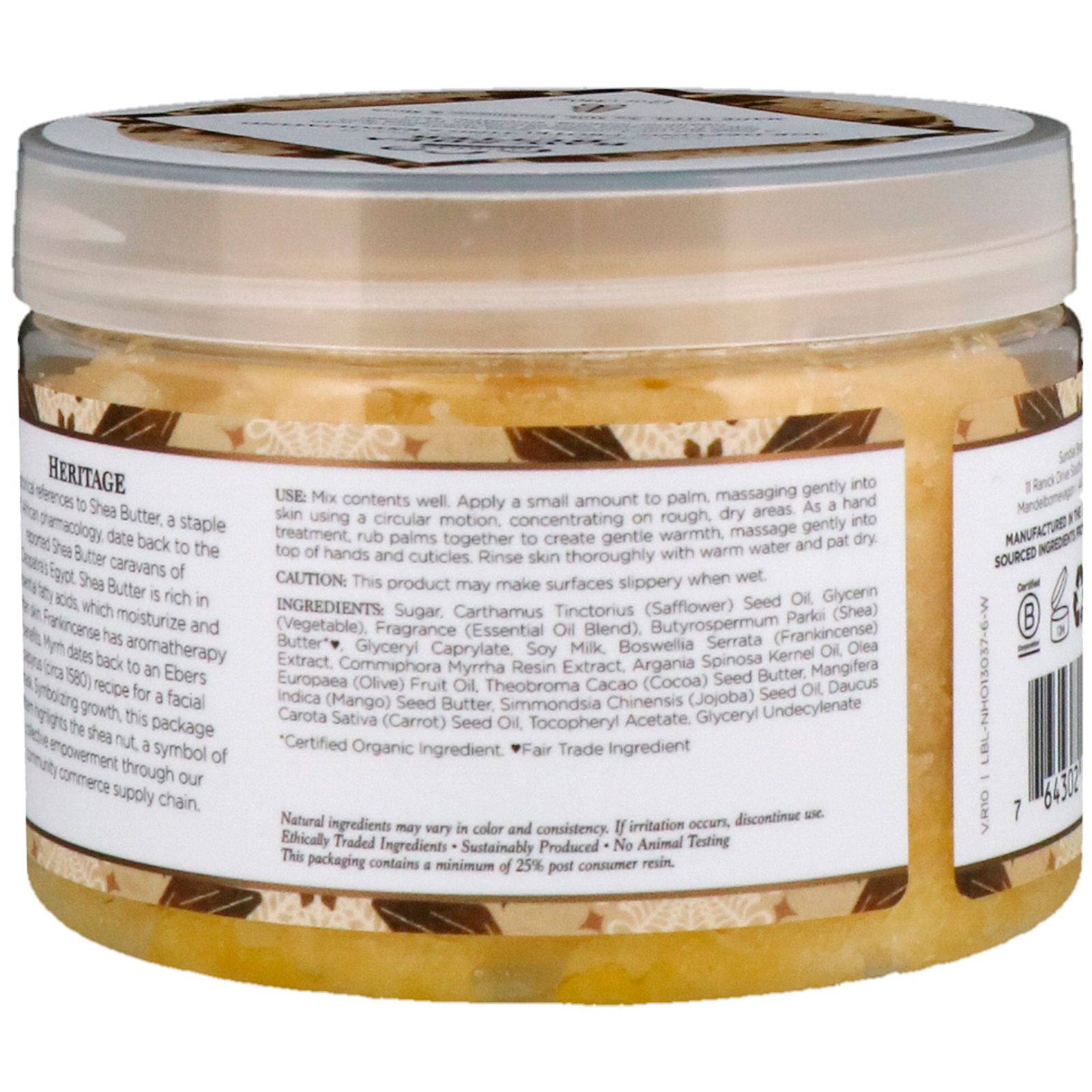 Comprar Nubian Heritage, Manteiga de karité crua, esfoliante para mãos e corpo, 12 oz (340 g) - Imagem 2