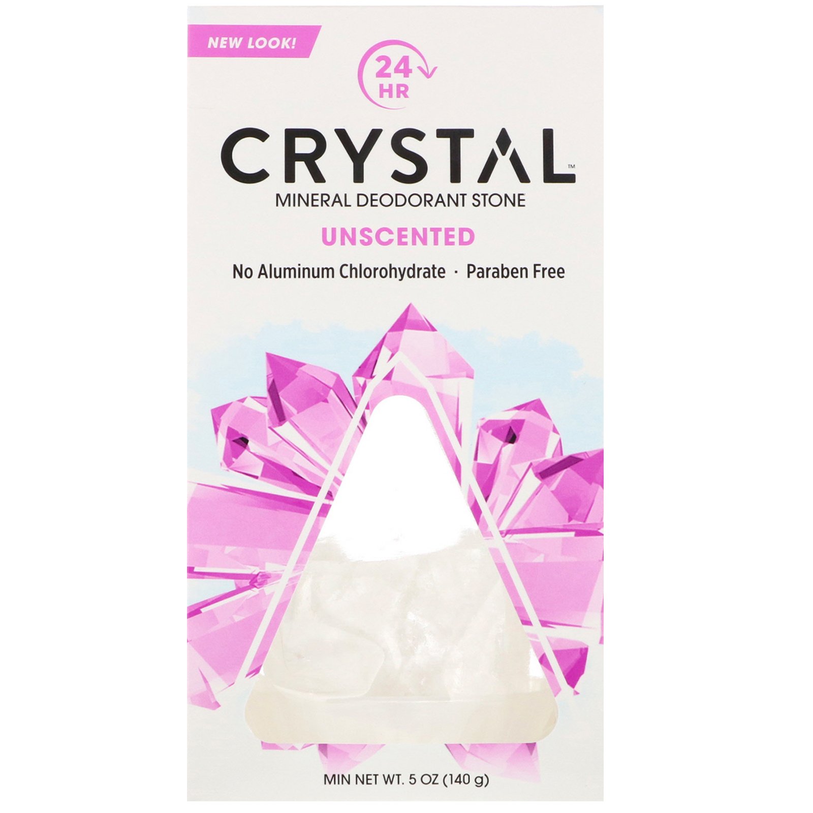 Comprar Crystal Body Deodorant, Mineral Deodorant Stone, Unscented, 5 oz (140 g)