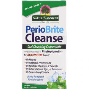 Comprar Nature's Answer, PerioBrite Cleanse, Concentrado para Limpeza Oral, Menta Fresca, 120 ml