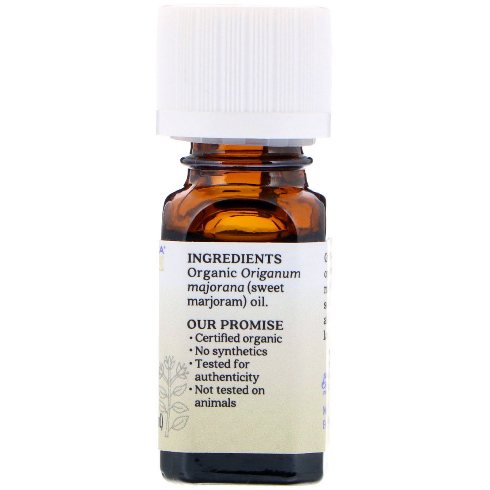Comprar Aura Cacia, Manjerona Orgânica, .25 fl oz (7,4 ml) - Imagem 2