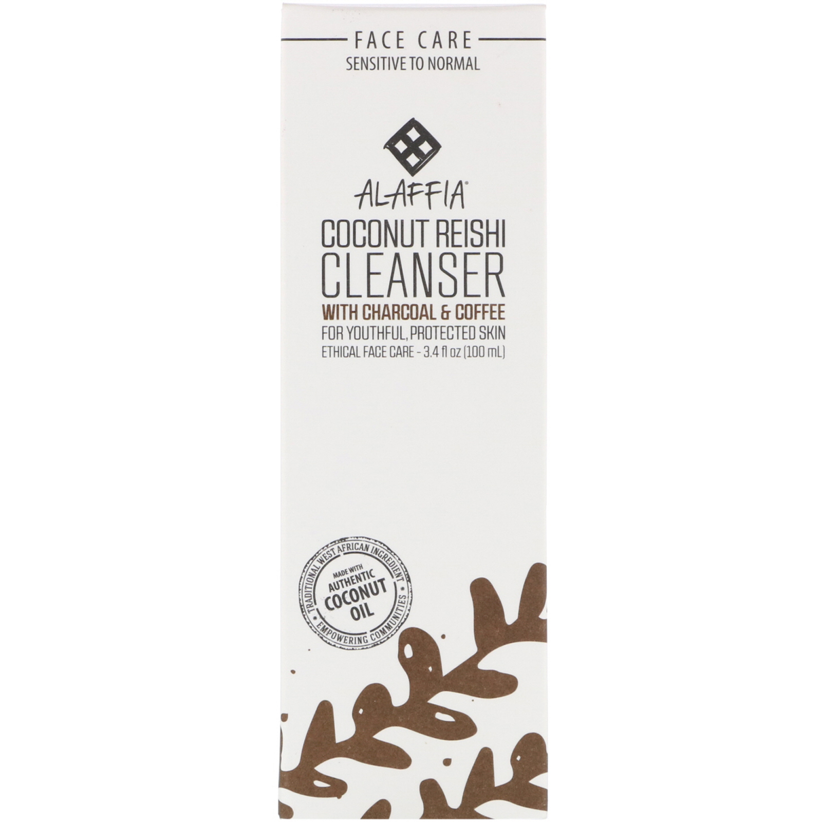 Comprar Alaffia, Coconut Reishi, Cleanser with Charcoal & Coffee, 3.4 fl oz (100 ml)