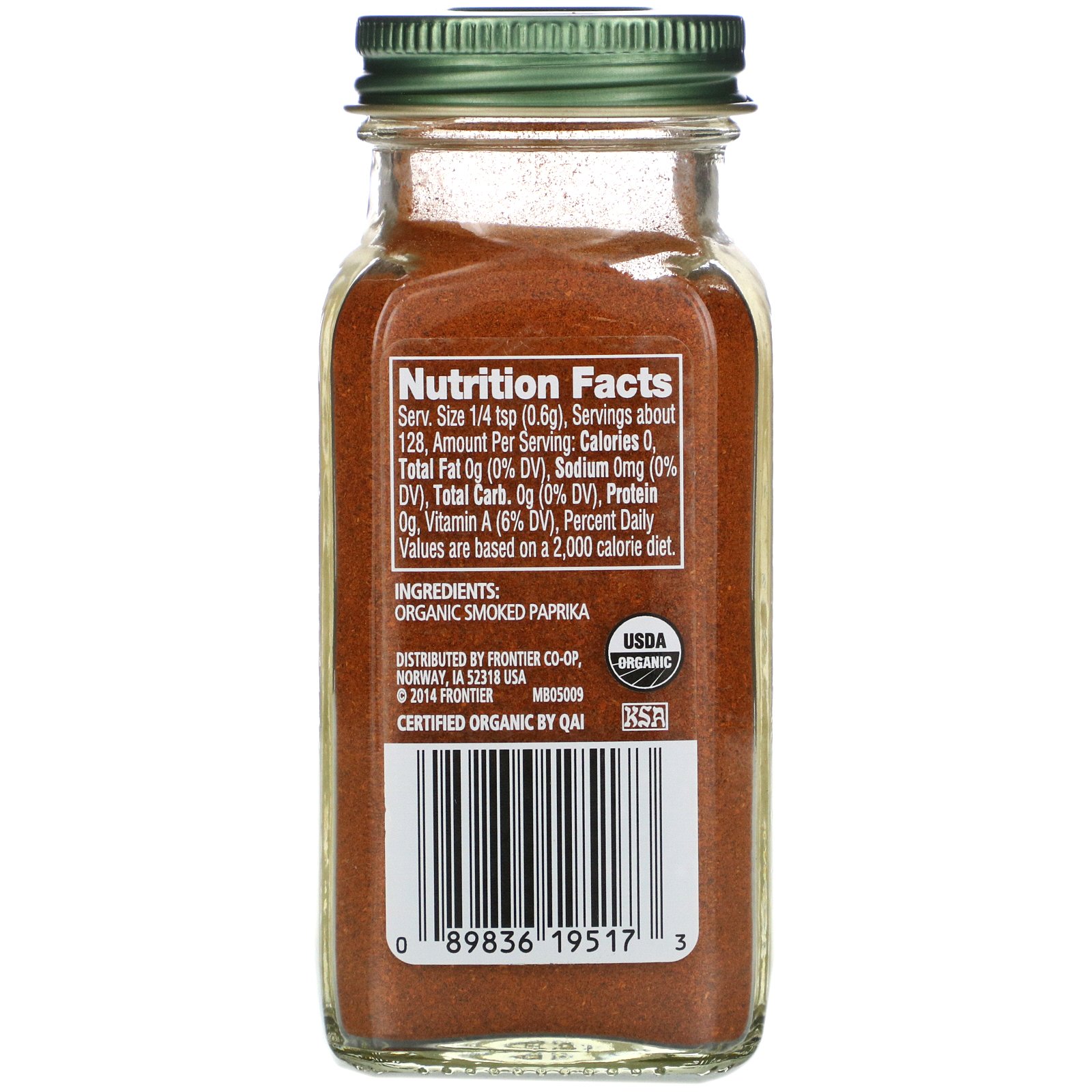 Comprar Simply Organic, Páprica Orgânica Defumada, 77 g (2,72 oz) - Imagem 2