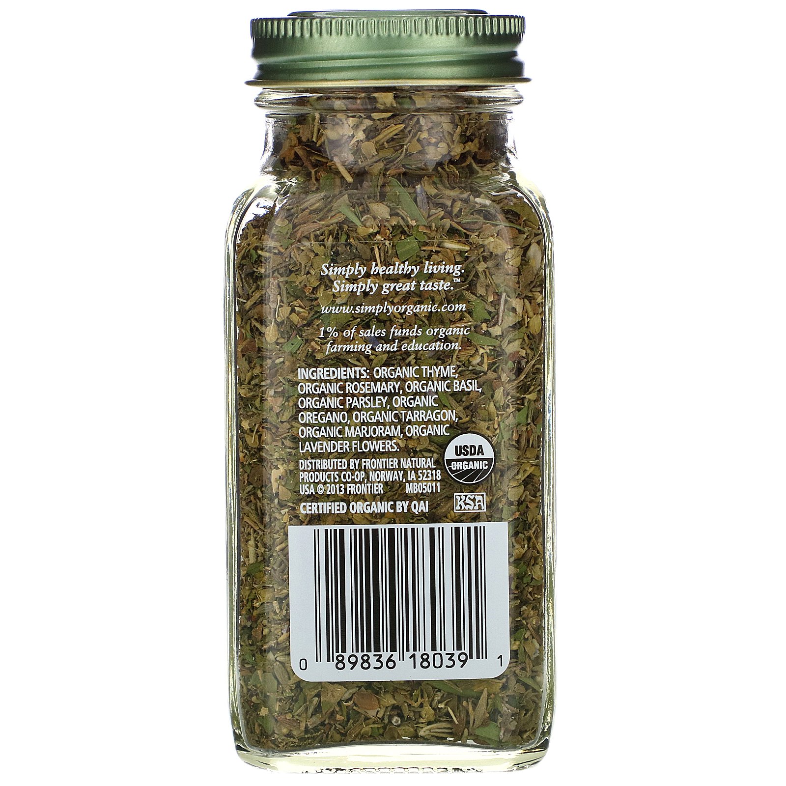 Comprar Simply Organic, Ervas de Provence, 28 g (1,00 oz) - Imagem 2