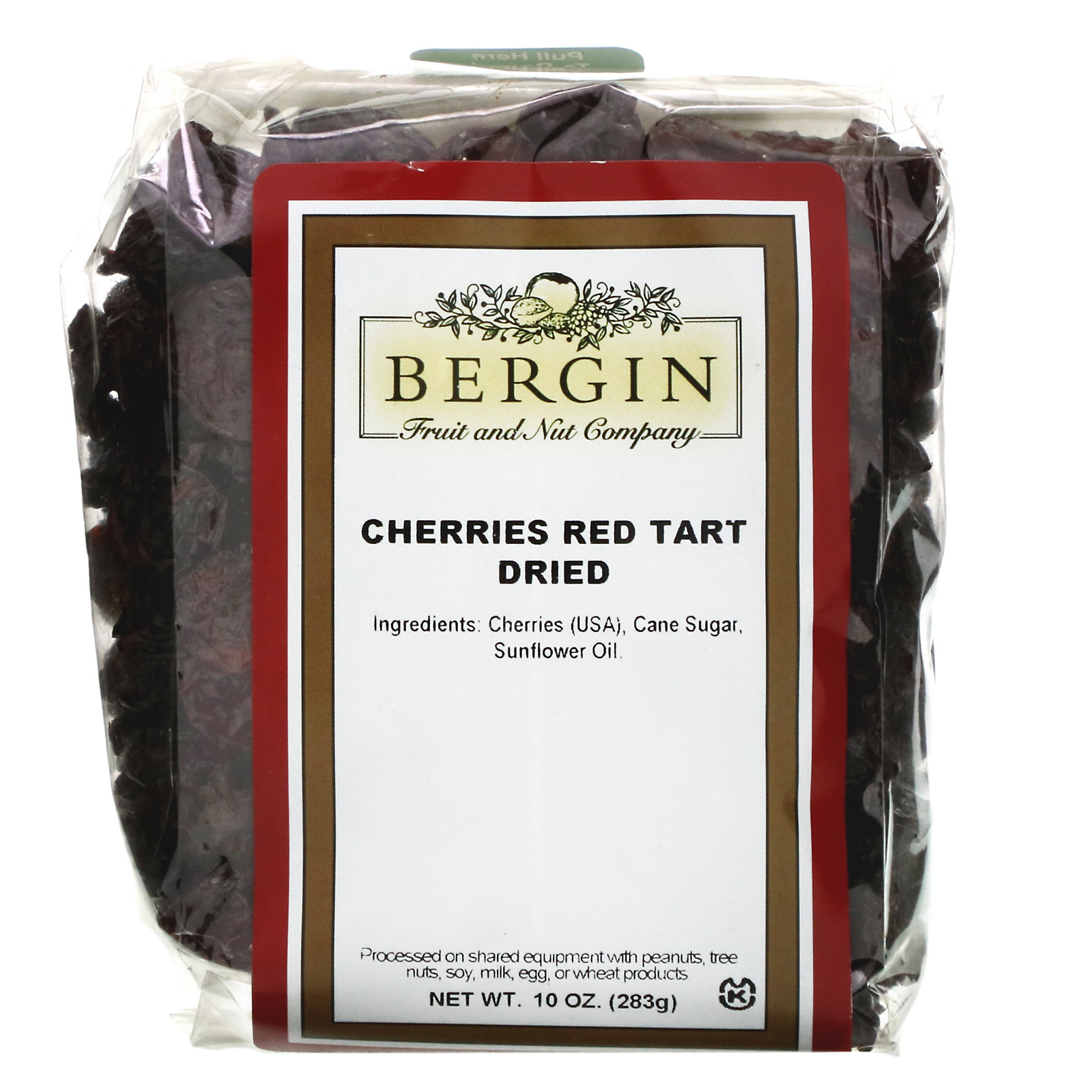 Comprar Bergin Fruit and Nut Company, Cerejas Vermelhas Azedas Desidratadas, 283 g (10 oz)