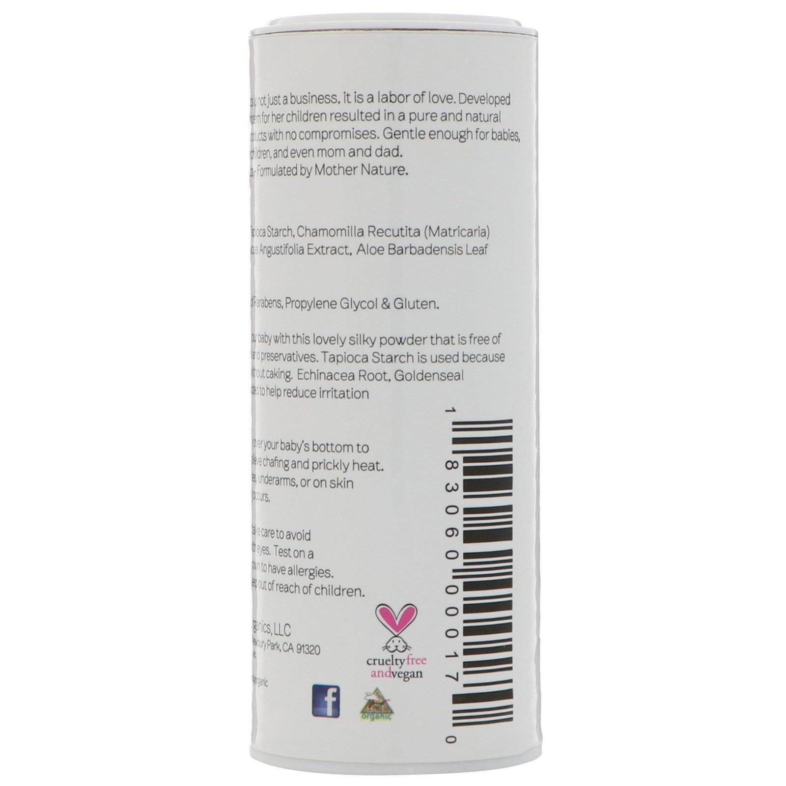 Comprar Nature's Baby Organics, Silky Dusting Powder, Sem Perfume, 113,4 g (4 oz) - Imagem 3