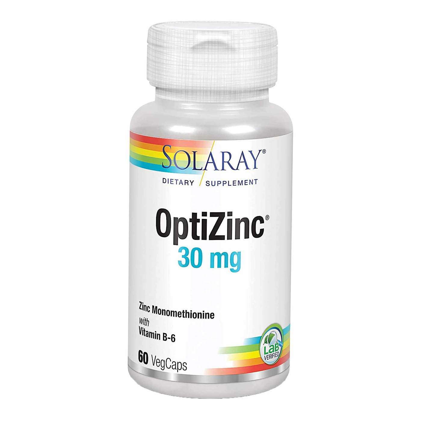 Comprar Solaray, OptiZinco - 60 Cápsulas