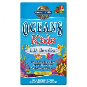 Comprar Garden of Life, Ocean Kids DHA Mastigáveis, Lima - 120 Cápsulas em Gel Mastigáveis