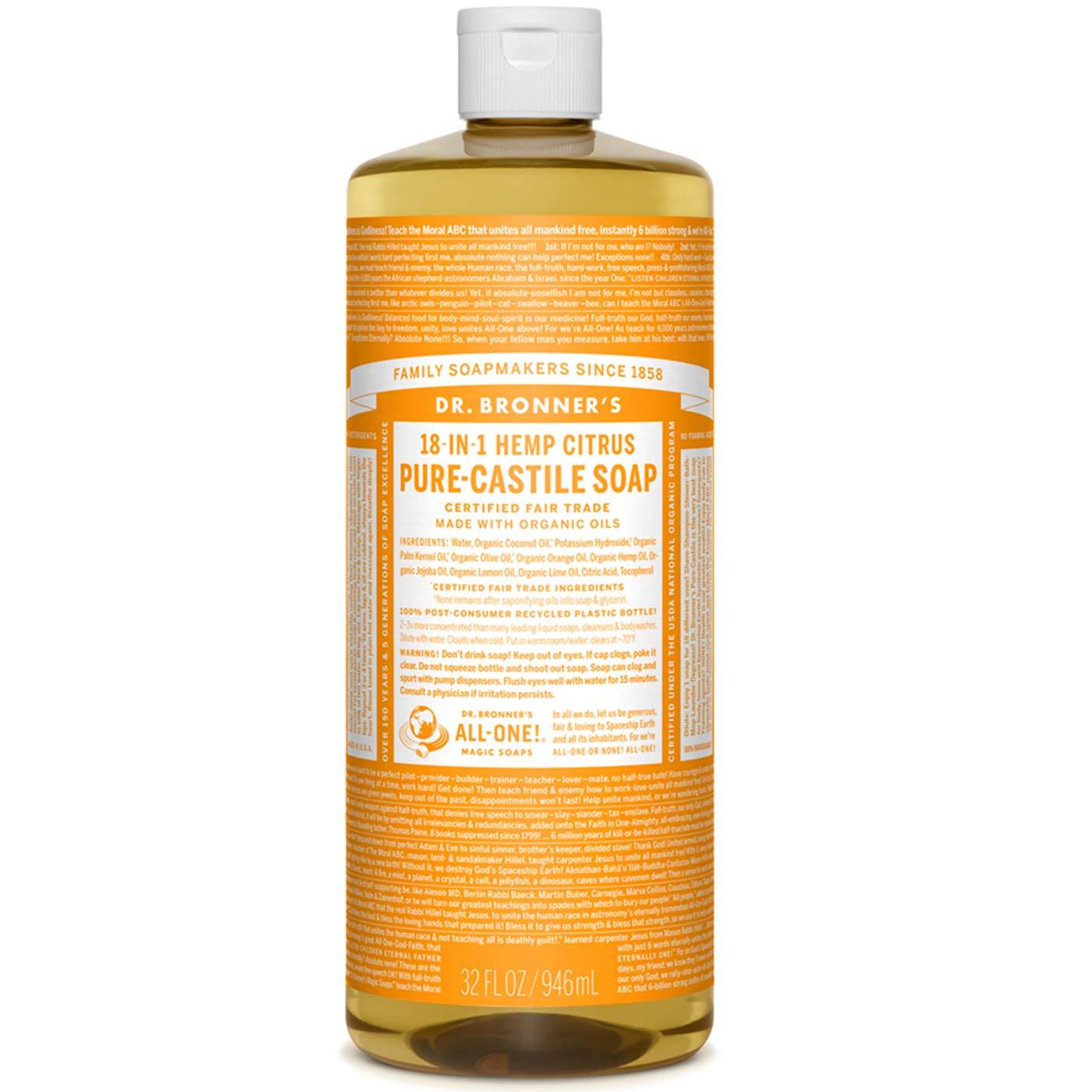 Comprar Dr Bronner Citrus óleo puro Castela sabão Citrus 32 fl oz