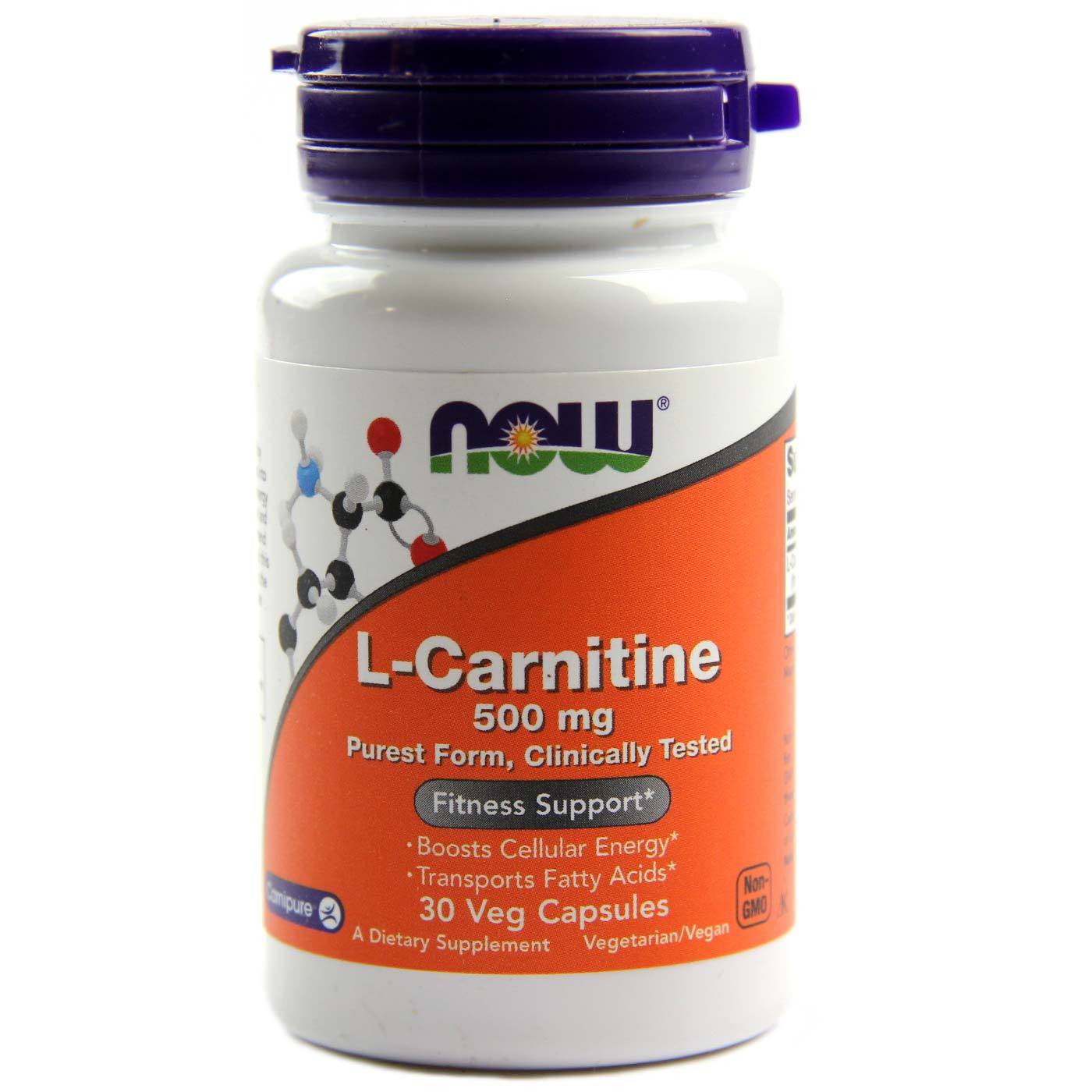 Comprar Now Foods, L-Carnitina 500 mg - 30 Cápsulas Vegatarianas