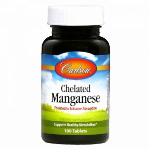Comprar Carlson Labs, Quelato de Manganês - 100 Tabletes