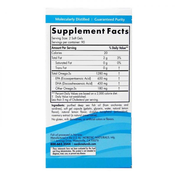 Comprar Nordic Naturals Final Omega Cápsulas Limão 180 Cápsulas em Gel - Imagem 4