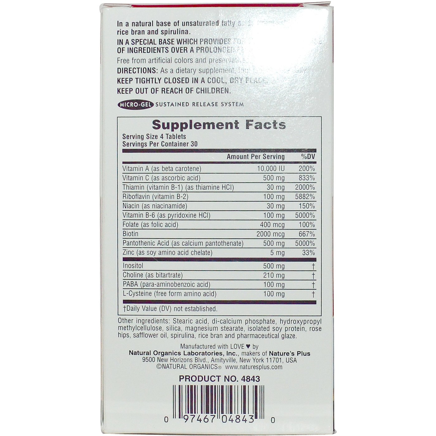 Comprar Nature's Plus, Ultra Hair Vitaminas para o Cabelo - 120 Mini Tabletes - Imagem 2