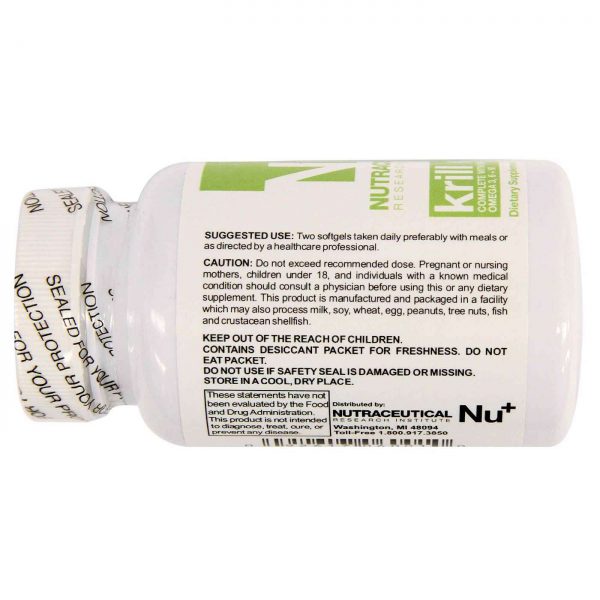 Comprar Nutraceutical Research Institute, Óleo de Krill - 60 Cápsulas - Imagem 4