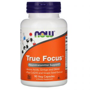 Comprar Now Foods, True Focus, 90 Cápsulas Vegetarianas