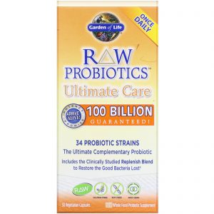 Comprar Garden of Life, RAW Probiotics, Ultimate Care, 30 Cápsulas Vegetais