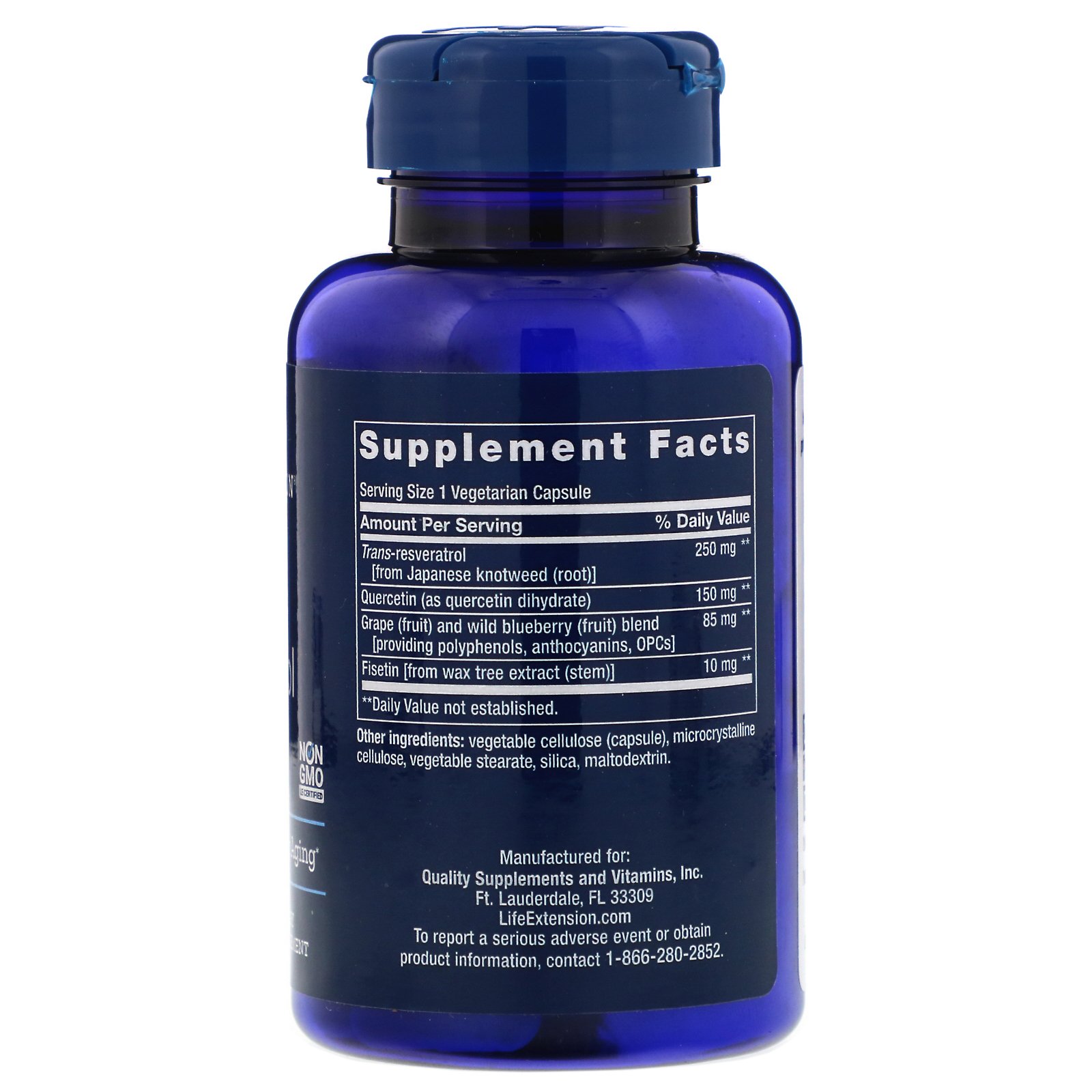 Comprar Life Extension, Resveratrol Otimizado, 60 Cápsulas Vegetarianas - Imagem 2