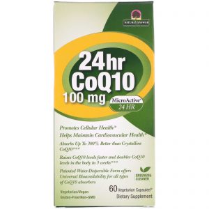Comprar Genceutic Naturals, Coenzima Q10 24hr, 100 mg, 60 Cápsulas Vegetarianas